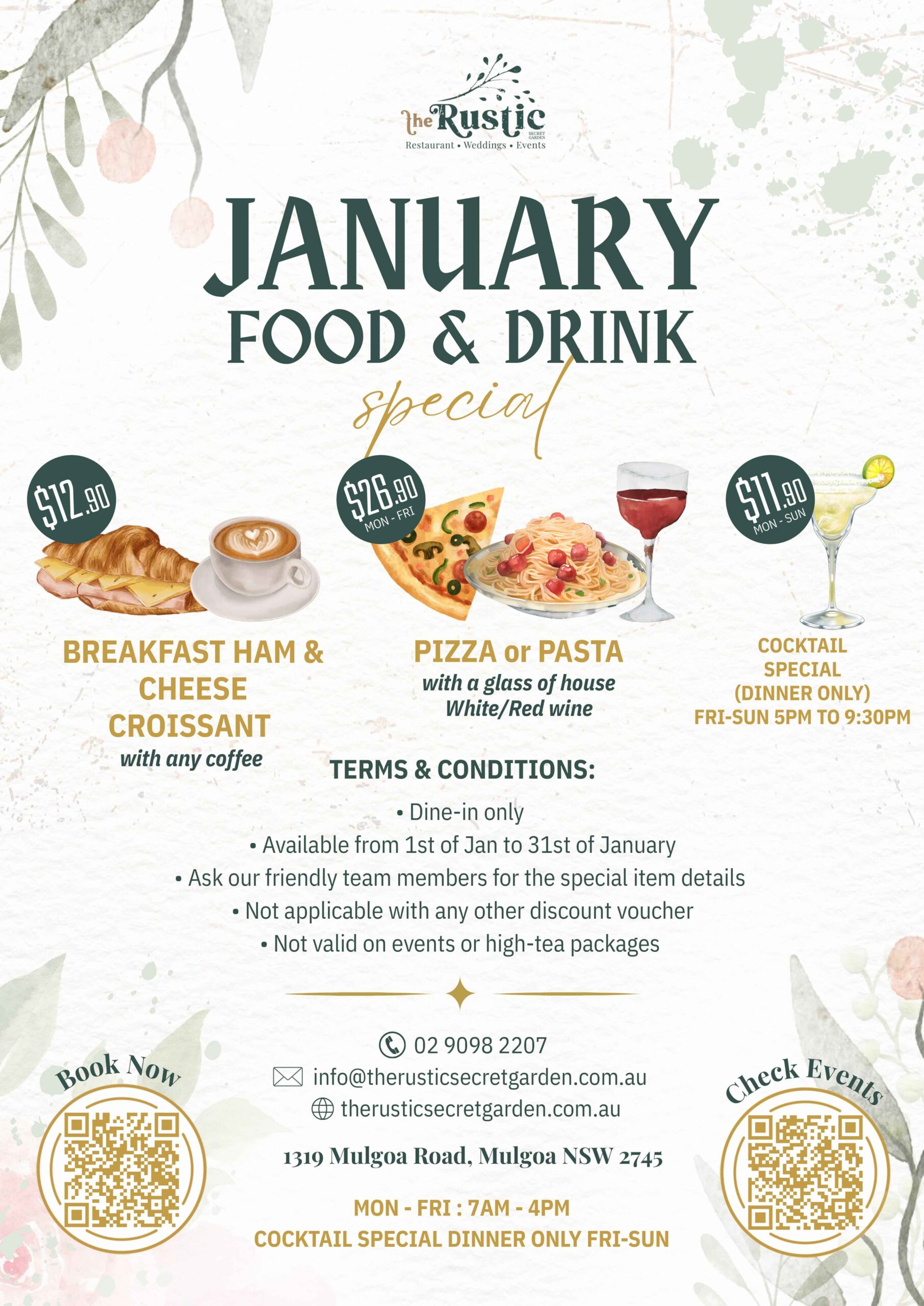 Food & Drink Offer Jan